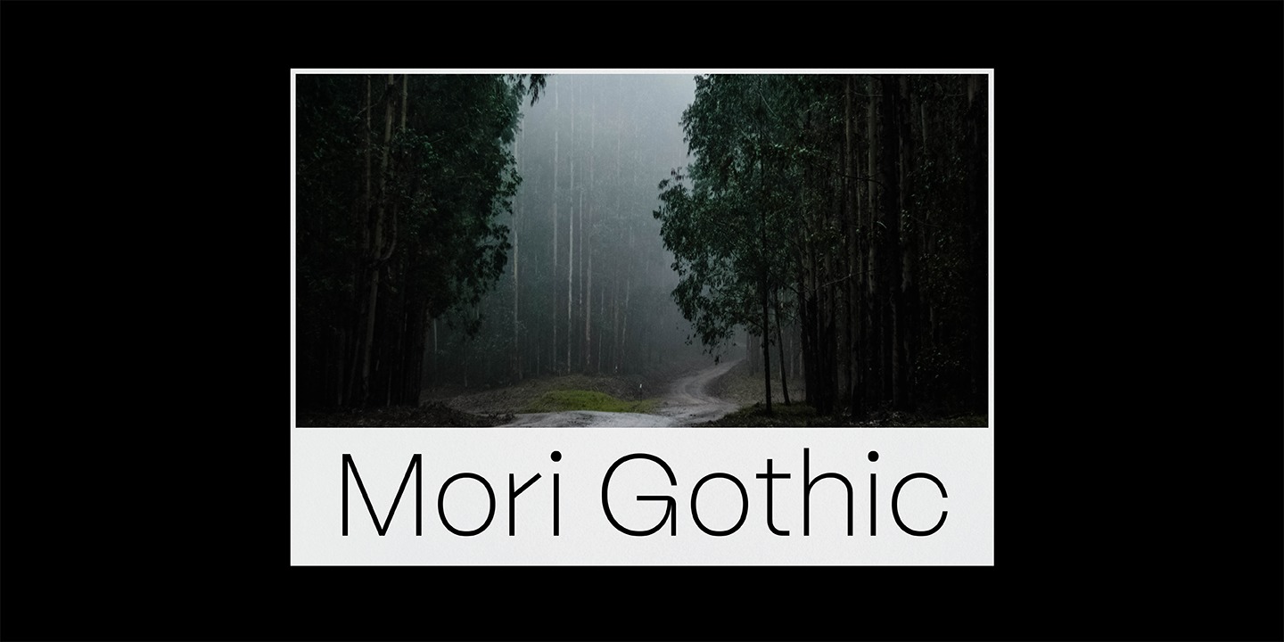 Ejemplo de fuente Mori Gothic #9